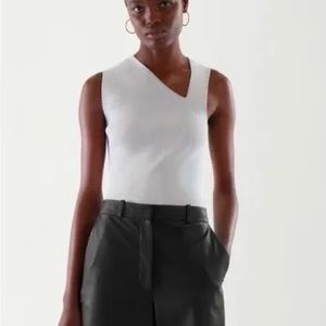 Cos Ribbed Asymmetrical Top